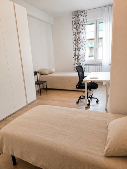 Two Beds in a Bright Double Room · Novoli · Everything New